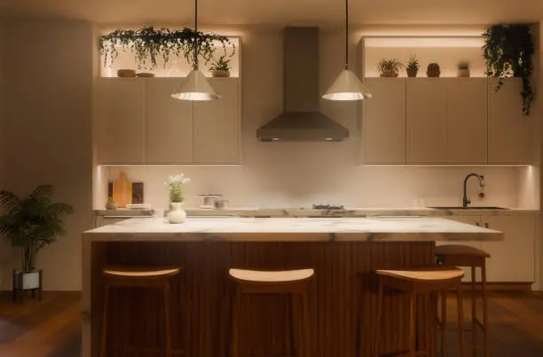 Completed kitchen remodeling project by Anka Design Studio serving DC, Maryland, and Virginia.